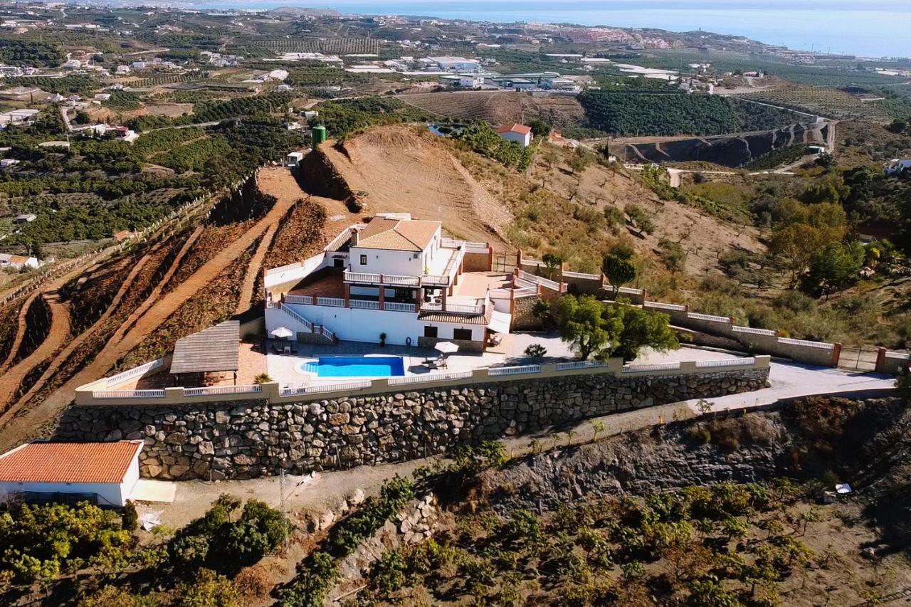Villa El Palomar Azul With Pool And Sea View Benajarafe Exterior photo